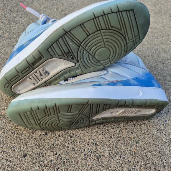 Air Jordan 2 J Balvin Retro Mens 10 Blue Sneakers Shoes 2022 DQ7691-419 - Picture 16 of 16